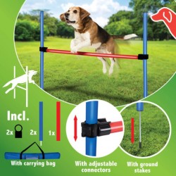 SET OSTACOLI PER CANI 85X3CM