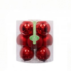 TUBO 12 SFERE 8 CM ROSSE ASS