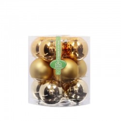 TUBO 12 SFERE 8 CM ORO ASS