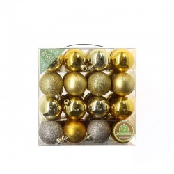 BOX 64 SFERE 6 CM ORO ASS