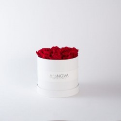 FLOWERS BOX BIANCO 12 ROSE...