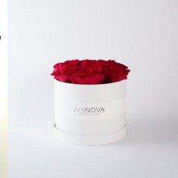 FLOWERS BOX BIANCO 7 ROSE...