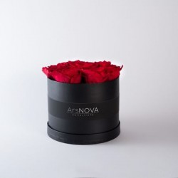 FLOWERS BOX NERO 7 ROSE...