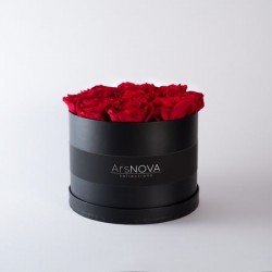 FLOWERS BOX NERO 9 ROSE...