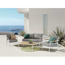 SALOTTO MILTON S/4 ALLU BIANCO