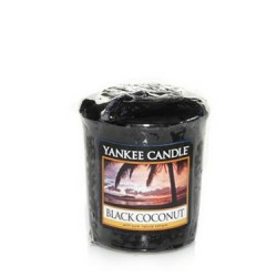 CANDELA VOTIVA BLACK COCONUT