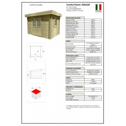 CASETTA LEGNO MOD.FLOWER...